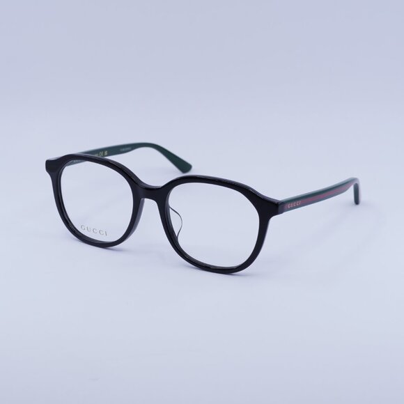 ?️ New Gucci GG0932OA 001 Eyeglasses - Black/Green Frame 53mm main image 9